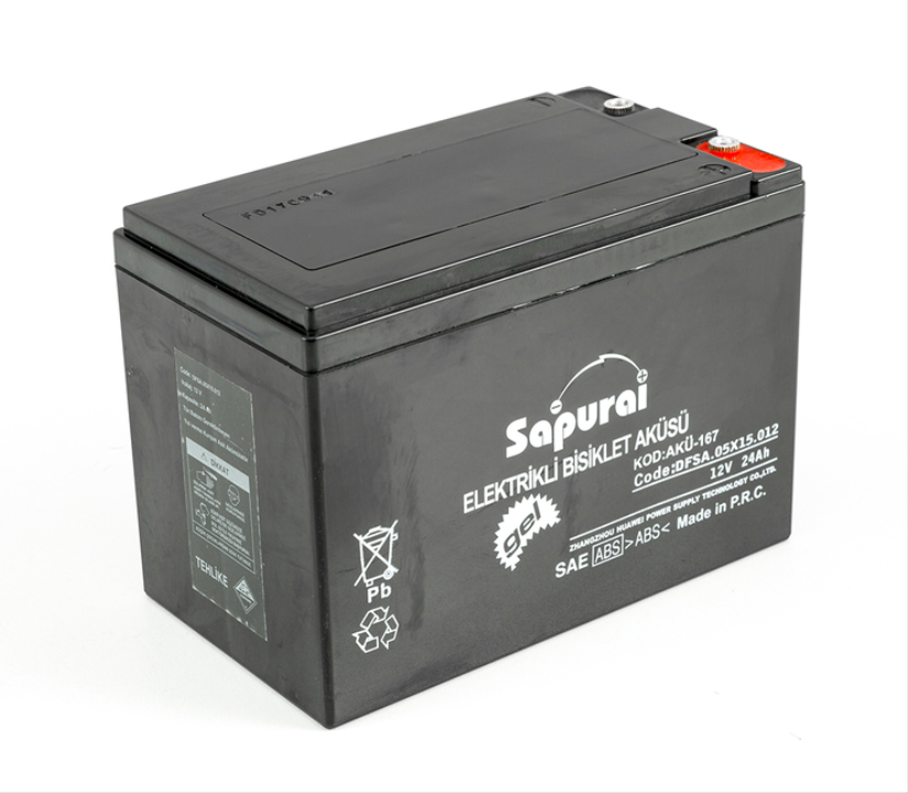 AKÜ E-BİKE  EBAT24 (12V24AH) (12V24Ah/2Hr)