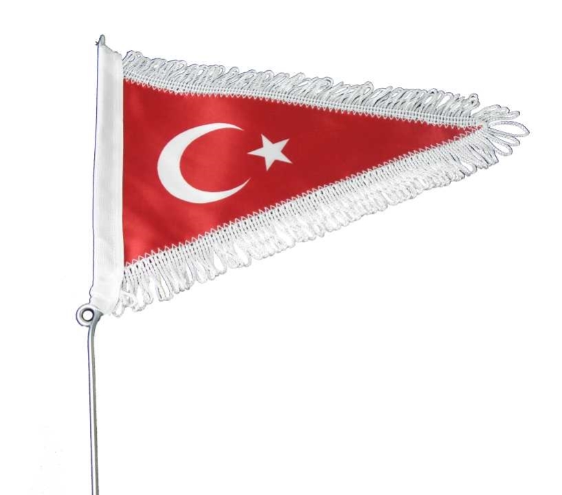 BAYRAK DİREĞİ ÜÇGEN PÜSKÜLLÜ (48 CM)