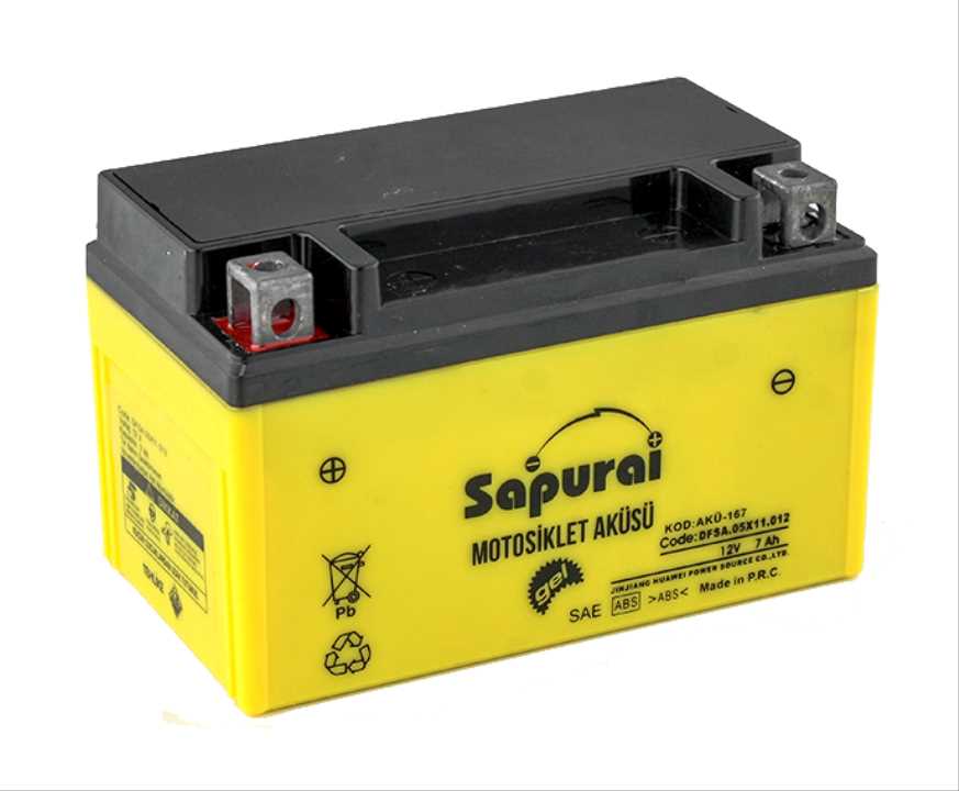 AKÜ MOTOR  YTX7A-BS  (12V 7A/10HR) (YATIK)