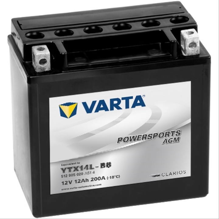 AKÜ MOTOR YTX14L-BS 12V12Ah (SUYU YANINDA)
