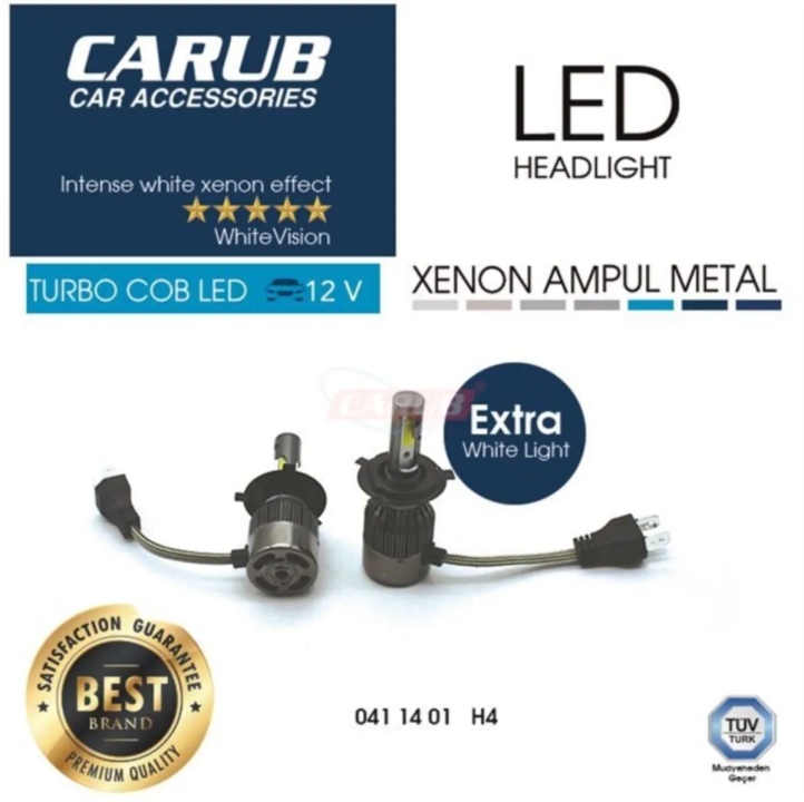 FAR KOMPLE   XENON  LED H4 (ÇİFTLİ) (7000K)