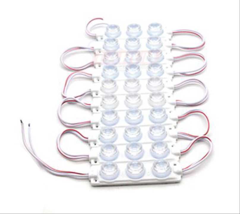 PARMAK LED YUVARLAK CAMLI BEYAZ (10 ADET) 12V