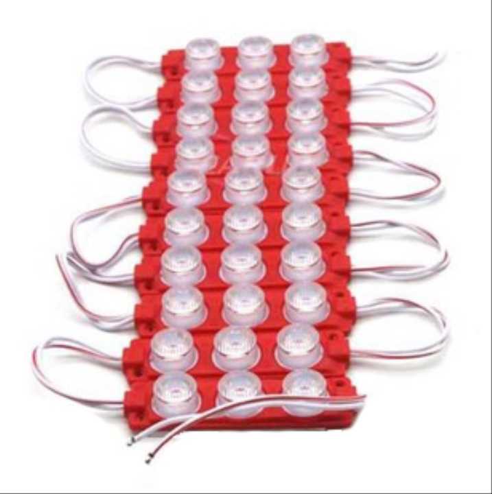 PARMAK LED YUVARLAK CAMLI KIRMIZI (10 ADET) 12V