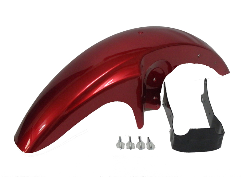 ÖN ÇAMURLUK 125 CG  PLASTİK METALİK KIRMIZI (Bağlantılı)