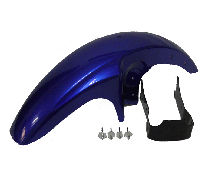 ÖN ÇAMURLUK 125 CG  PLASTİK METALİK MAVİ (Bağlantılı)