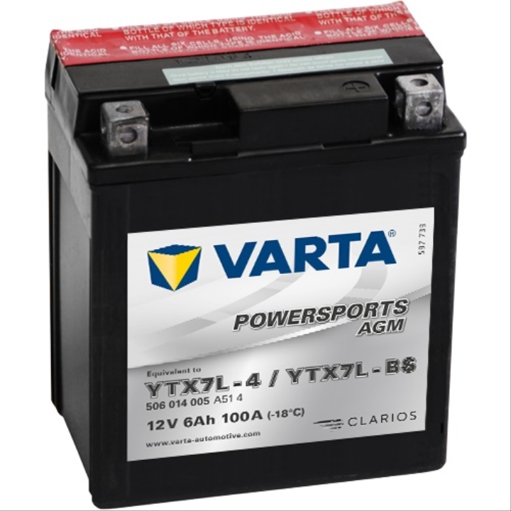 AKÜ MOTOR YTX7L-BS 12V6Ah (SUYU YANINDA)