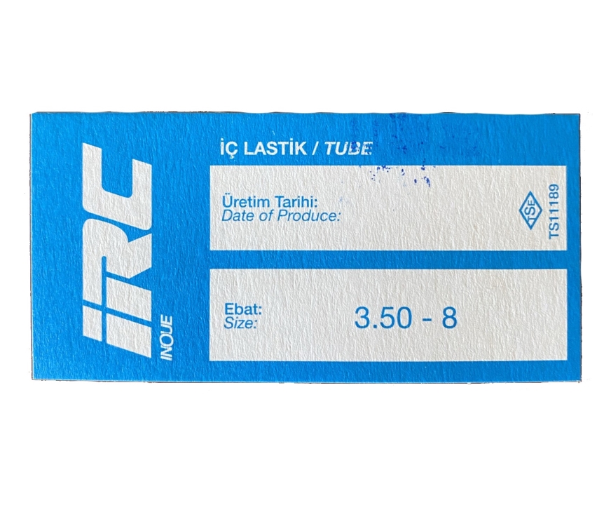 İÇ LASTİK 3.50-8  (DÜZ SİBOP) (8576) (TR13)
