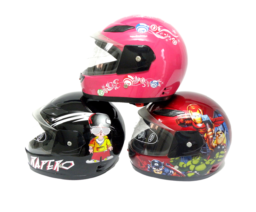 KASK ÇOCUK ÇENELİ  (4 RENK)  NO: C 01