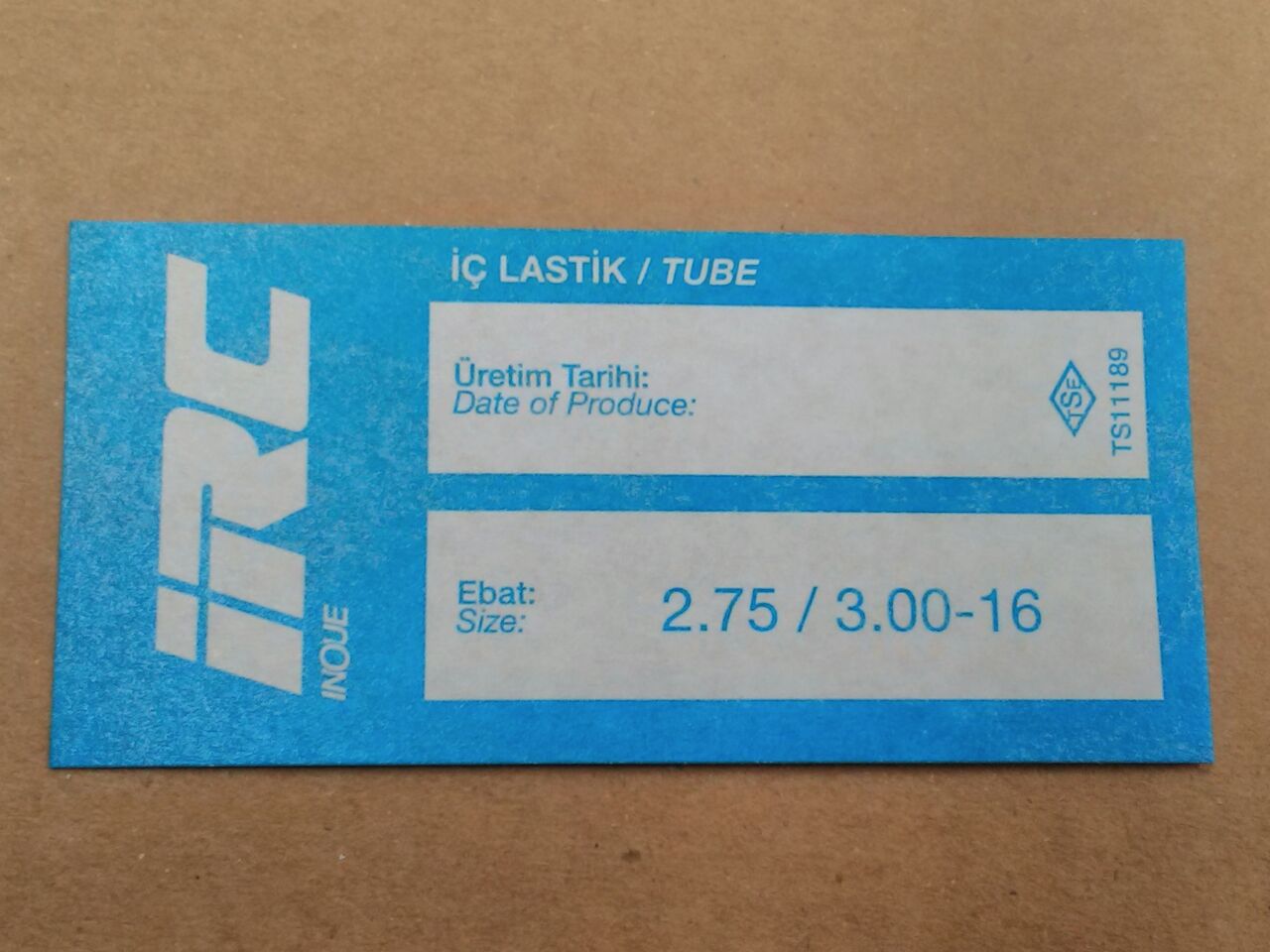 İÇ LASTİK 2.75/3.00-16  (8543)