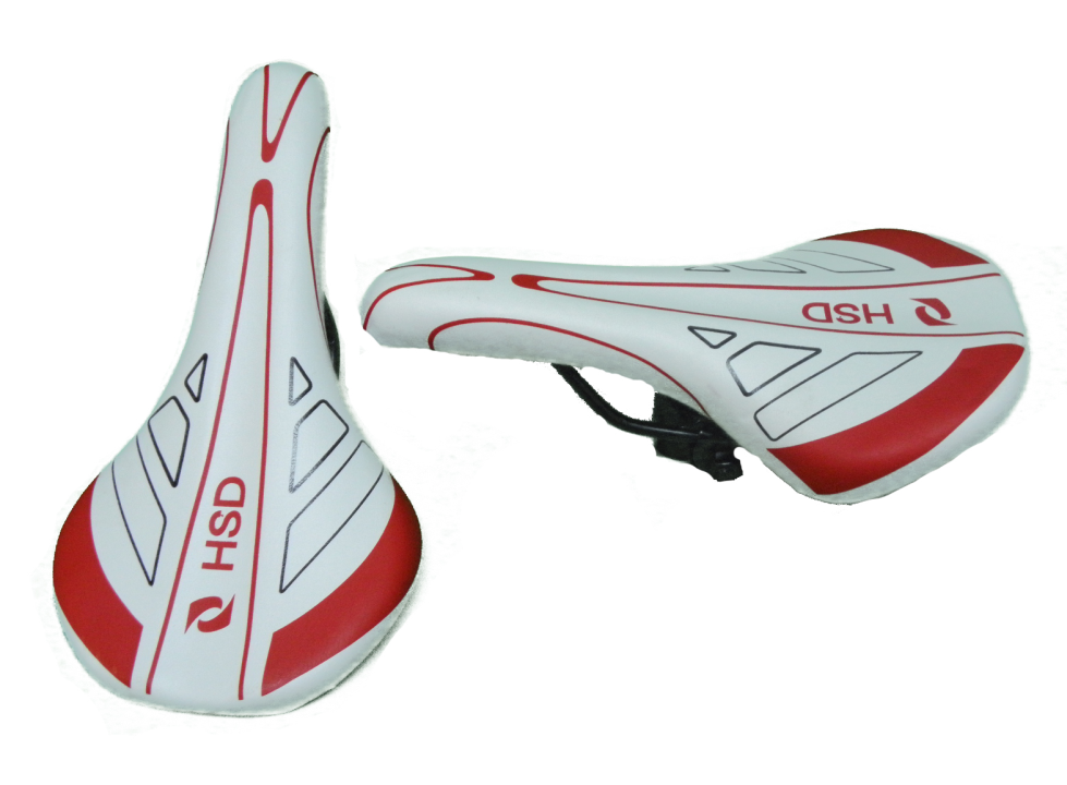 SELE MTB YARIŞ ROCRAFT (Beyaz/Kırmızı Çizgili)