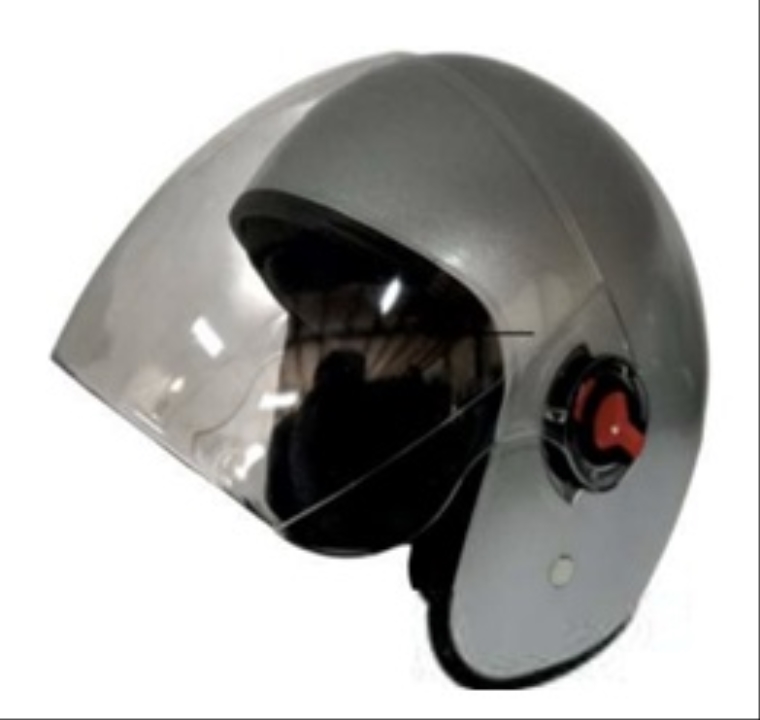 KASK ÇENELİKSİZ (Camlı) GRİ