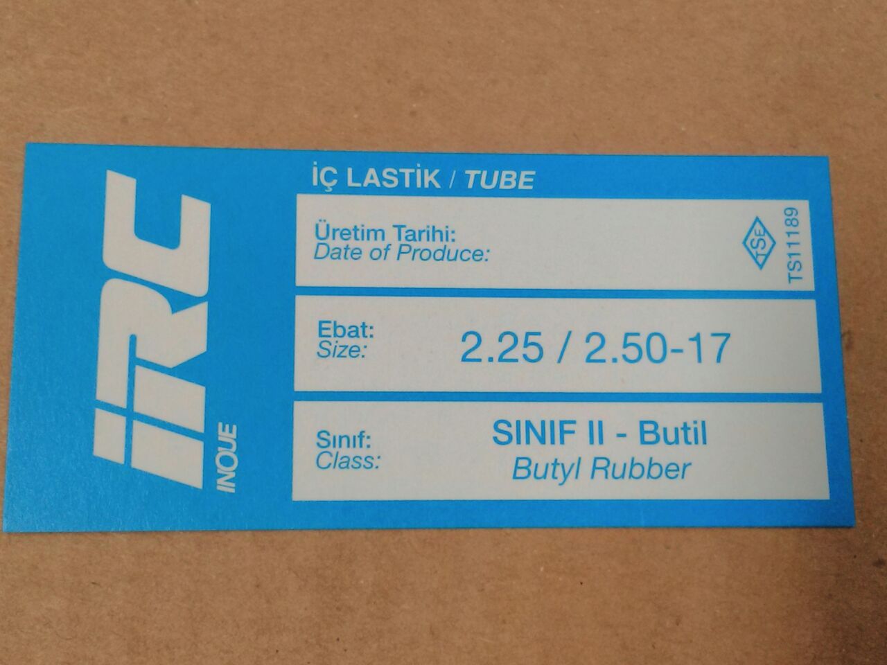 İÇ LASTİK 2.25/2.50-17  (8517)
