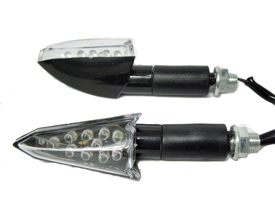 SİNYAL LED  D-43 SİYAH (SARI IŞIK) (2 li TK)