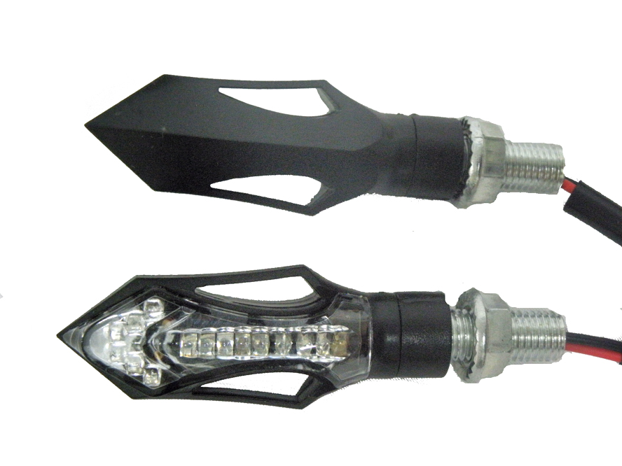 SİNYAL LED  D-58-2S SİYAH (SARI IŞIK) (2 li TK)