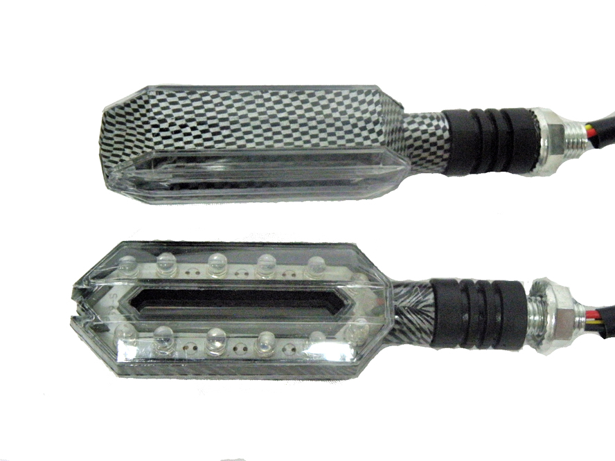 SİNYAL LED  D-69 KARBON (SARI-BEYAZ IŞIK) (2 li TK)