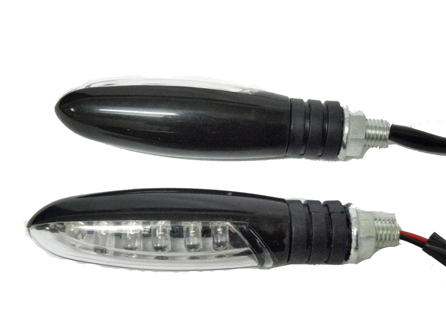 SİNYAL LED  D-24 SİYAH (SARI IŞIK) (2 li TK)