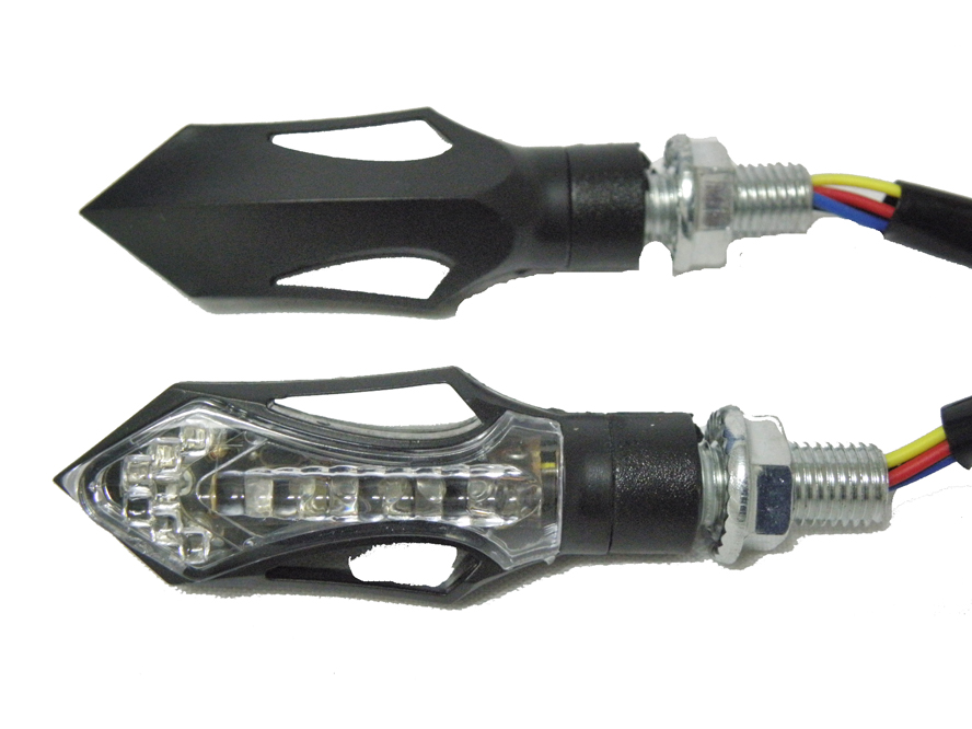 SİNYAL LED  D-56S-4 SİYAH (SARI+KIRMIZI IŞIK) (2 li TK)