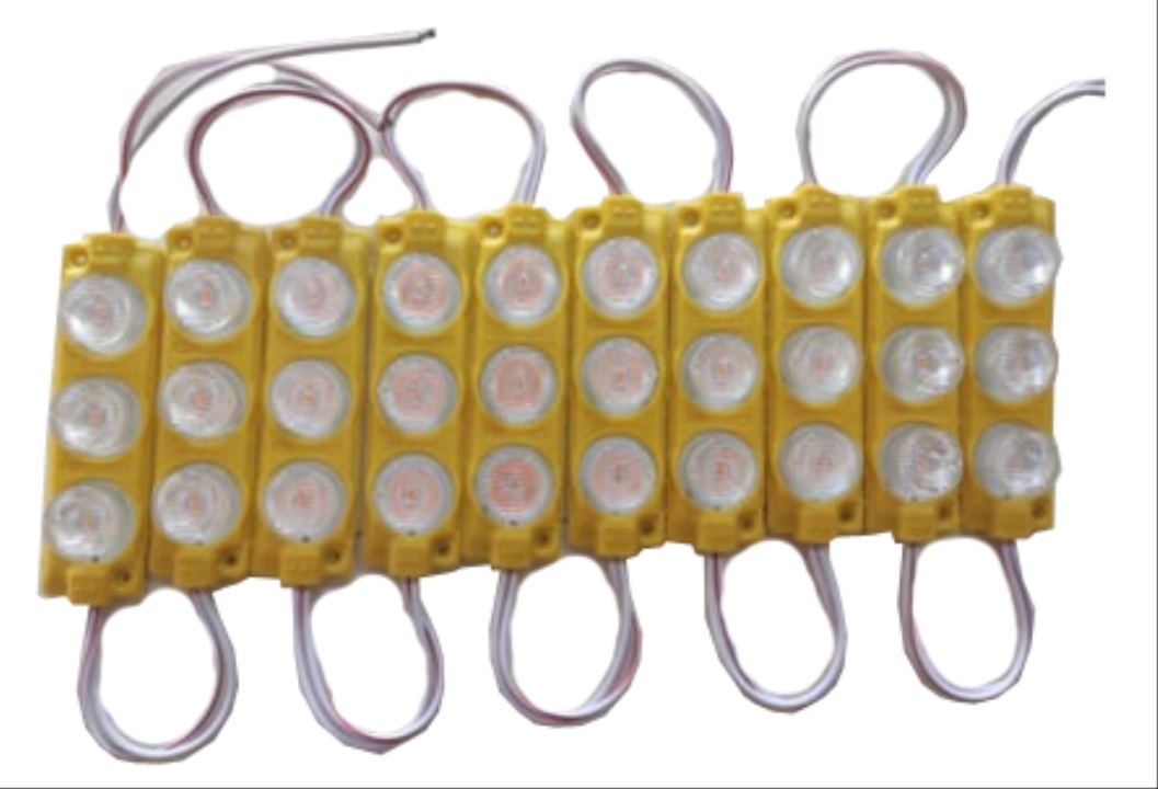 PARMAK LED YUVARLAK CAMLI TURUNCU (10 ADET) 12V