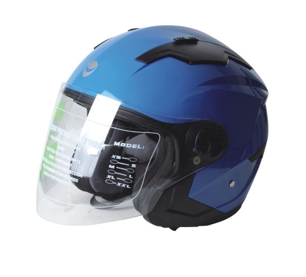 KASK ÇENELİKSİZ LÜX NO: 958 (Vizörlü) (M-L-XL)