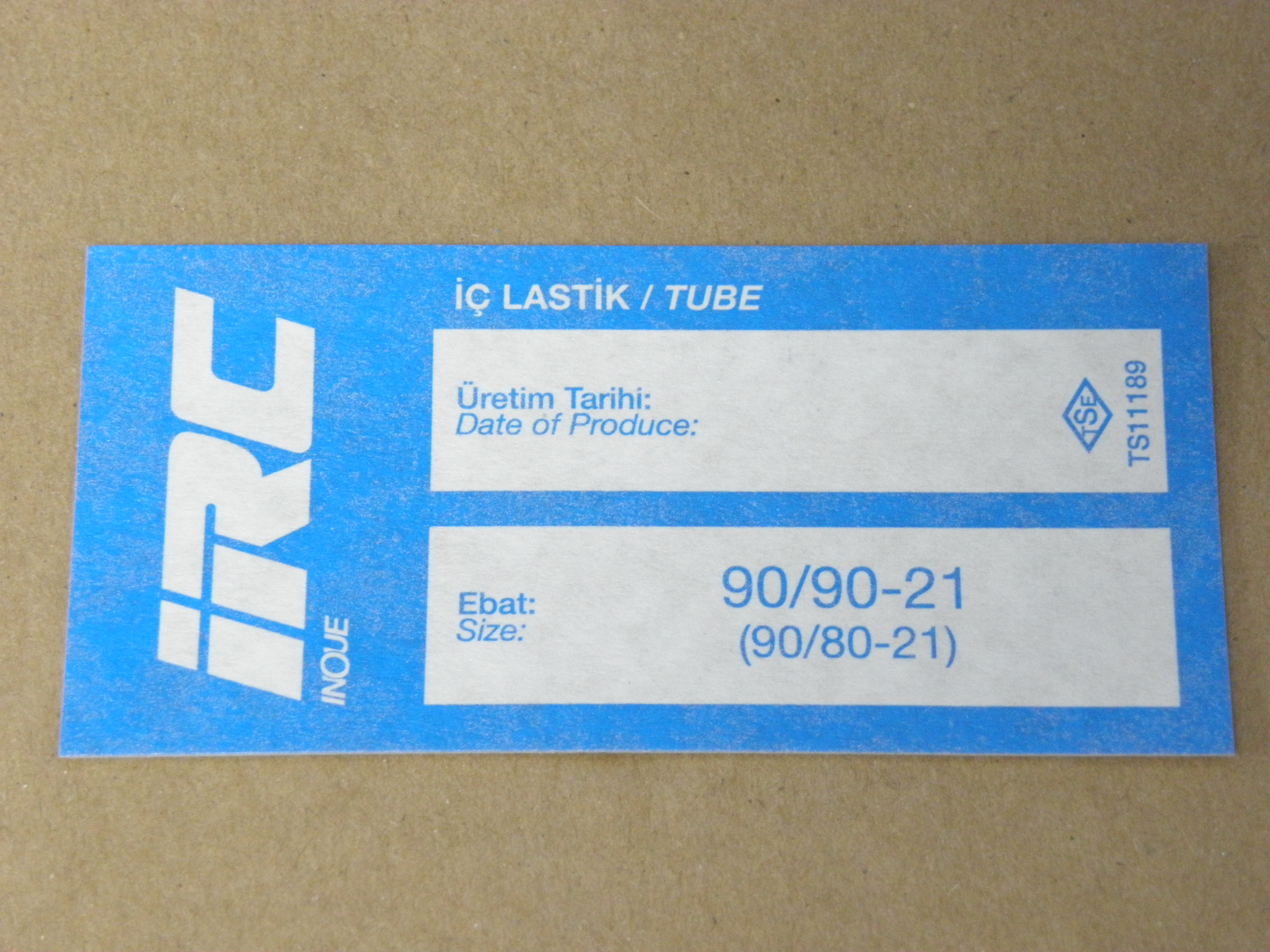 İÇ LASTİK 90/90-21 (DÜZ SİBOP) (8616)