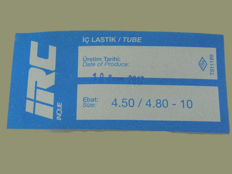 İÇ LASTİK 4.50/4.80-10 (EĞRİ SİBOP) (8589) (TR89)
